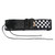 Guitar Strap Black and White Plaid Adjustable Strap with Picks Pocket for Electric Wooden Guitar Bass