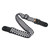 Guitar Strap Black and White Plaid Adjustable Strap with Picks Pocket for Electric Wooden Guitar Bass