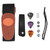 Guitar Strap Neck Belt Celluloid Picks with Install Parts Stringed Instrument AccessoriesBlack