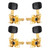 2L2R Black Button Gold Bady Classical Style Ukulele Tuning Pegs Machine Heads Ukulele DIY Parts