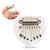 Thumb Piano 8 Keys Mini Portable Acrylic Material Decoration Gift Musical Instrument(Heart shaped Crystal )