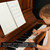50 Pages Musical Notation Staff Notebook Music Manuscript Writing Paper (Black Piano)