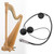 Quality Portable Harp Pickup Musical Instrument Accessory Black