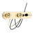 Prewired Guitar Control Plate Precise Design Electric Guitar Control Circuit Board for Replacement Gold