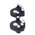 2Pcs Piano Finger Trainers ABS Silicone Hand Correctors Orthotic Tools for Strength TrainingBlack