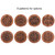 Guitar Wooden Soundhole Sound Hole Cover Block Feedback Buffer Mahogany Wood for EQ Acoustic Folk Guitars