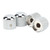 4Pcs Guitar Tone Volume Knob Professional Metal Potentiometer Hat Cap Parts Accessories with Slot Screwdriver Silver