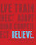 Believe Training Journal (Classic Red)