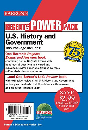 U.S. History and Government Power Pack (Regents Power Packs)