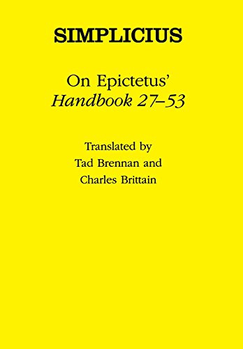 On Epictetus' Handbook 2753 (Ancient Commentators on Aristotle)