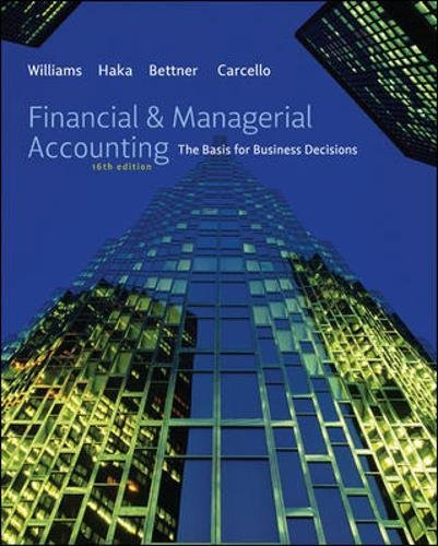 Financial & Managerial Accounting with Connect Access Card