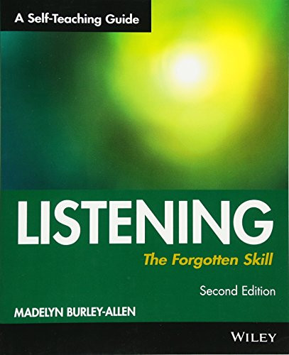 Listening: The Forgotten Skill: A Self-Teaching Guide