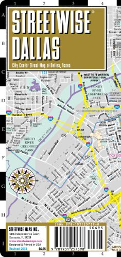 Streetwise Dallas Map - Laminated City Center Street Map of Dallas, Texas
