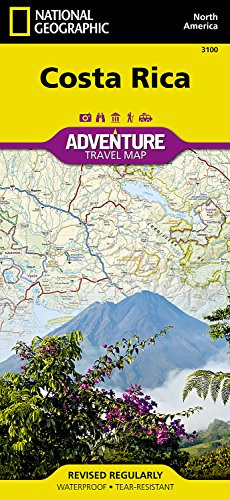Costa Rica Adventure Travel Map (Trails Illustrated)
