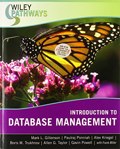 Wiley Pathways Introduction to Database Management