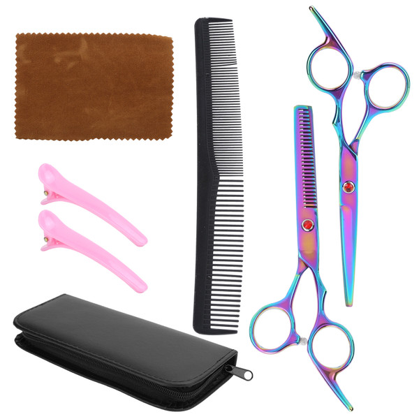 Professional Hairdressing Tool Set Salon Haircut Scissors Combs Clips Styling Tool Kit