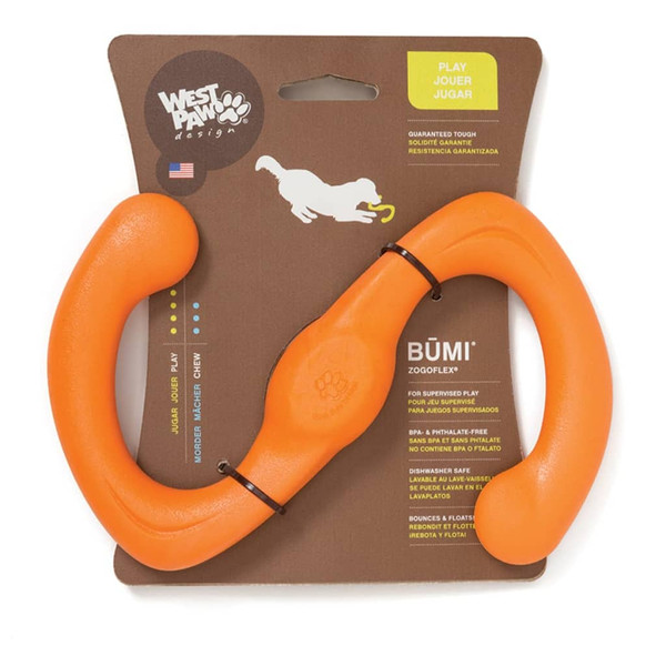 Zogoflex Dog Chew Toy Bumi Size L Orange 1947