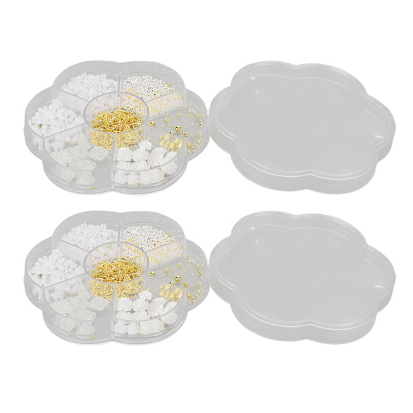2 Boxes Nail Art Decoration Exquisite Multiple Shapes Portable Nail Decoration Accessories for DIY Nail Art