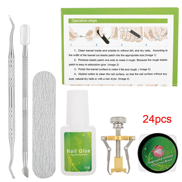 6 in 1 set Ingrown Toe Nail Fixer Pedicure Toenail Recover Correction Tool Nail Foot Care 02#