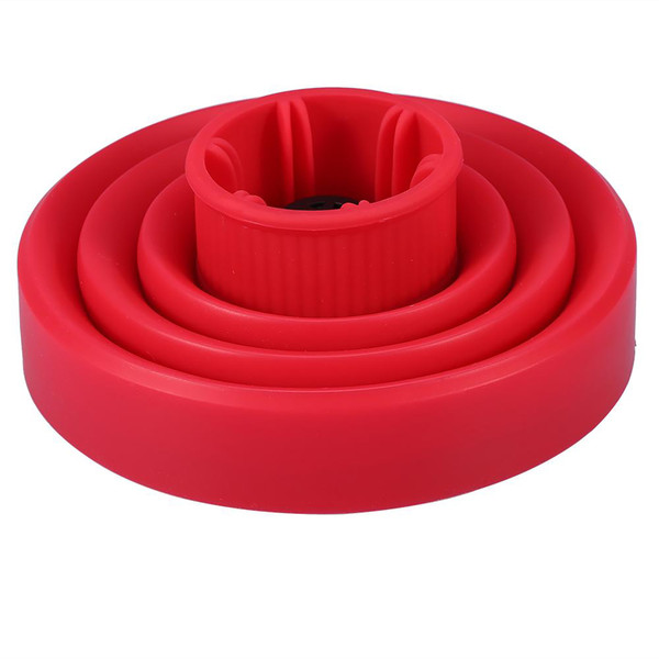 New Silicone Folding Hairdryer Hair Blower Diffuser Cover Styling Hairdressing Tool(Red)