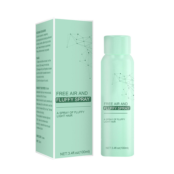 Dry Hair Spray 100ml Hair Volumizing Spray No Wash Hair Fluffy Spray Non Sticky Hair Thickener for All Hair Types