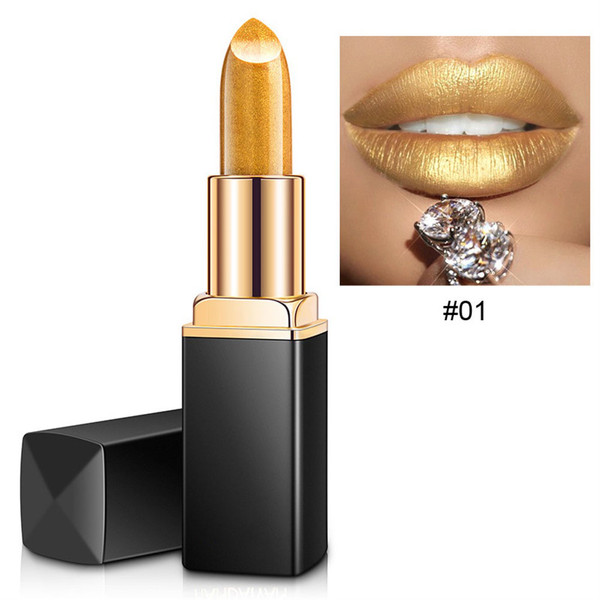 Beauty Mermaid Lipstick Cosmetics  Lipstick Makeup Shiny Temperature Change Color Glitter Lipstick
