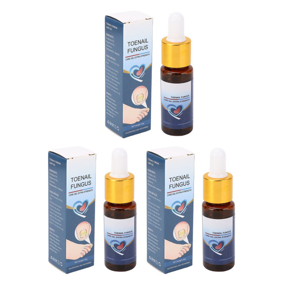 3pcs Toenail Treatment Gel Moisturizing Strengthening Finger Nail Repair Solution For Damaged Discolored Thick Nails