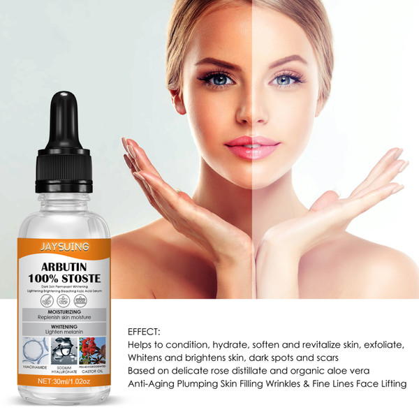 JAYSUING 30ml Arbutin Stoste Dark Skin Moisturizing Whitening Anti-freckle Nourish Skin Essence Liquid