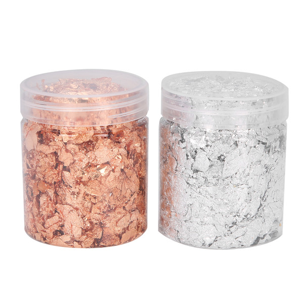 2pcs 5g Nail Art Decoration Gold Foil DIY Gold Flakes for Manicure Crafts Painting