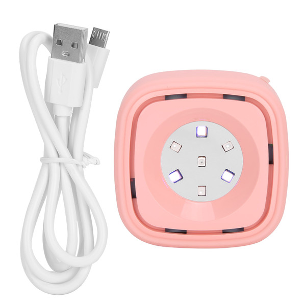 Pink UVC Cleaner Portable LED Light Ultraviolet Cleaning Lamp for Travel and Home