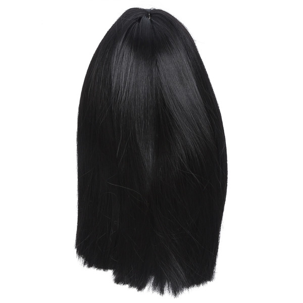Women Long Straight Hair Full Wig Black Synthetic Wig With Bangs for Party Cosplay