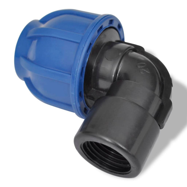 PE Hose Connector Female Elbow 16 Bar 32mm to 1 inch 2pcs