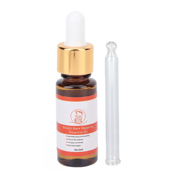 Stretch Marks Repair Essential Oil Lifting Tightening Maternity Care Essential Oil with Straw 20ml