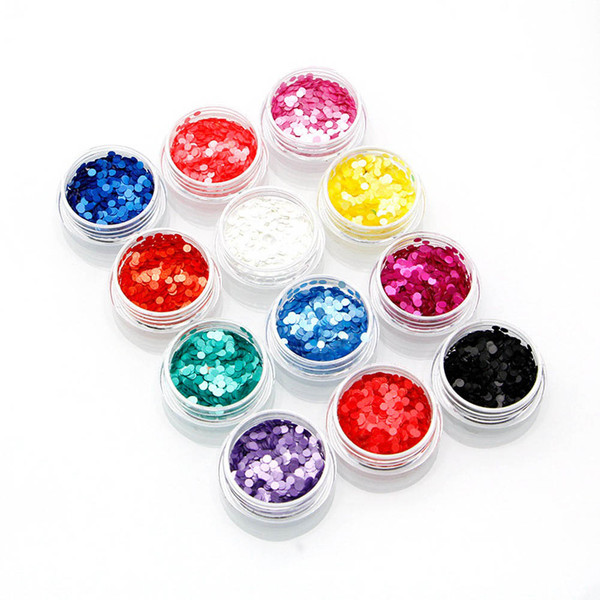 12 Boxs   Set Ultra thin Nail Art Glitter Shining Sequins Nail Art Decorations DIY Accessories