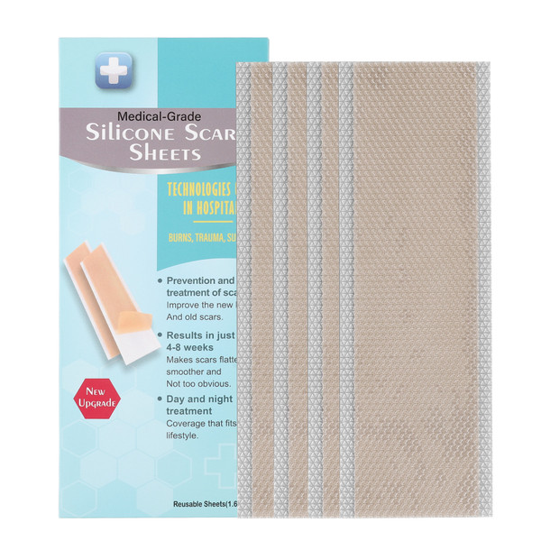 4pcs Scar Sheet Professional Portable Waterproof Breathable Reusable Scar Removal Treatment Sheet