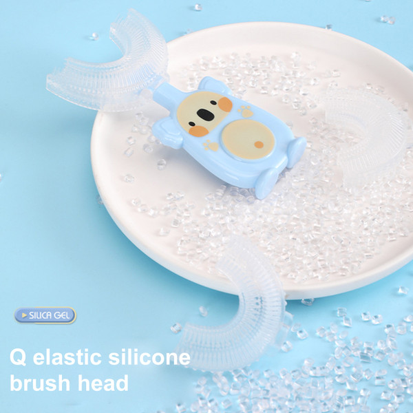 Manual Children's U-shaped Toothbrush Silicone Toothbrush Baby Mouth Oral Cleaning Manual Training Tooth Brush