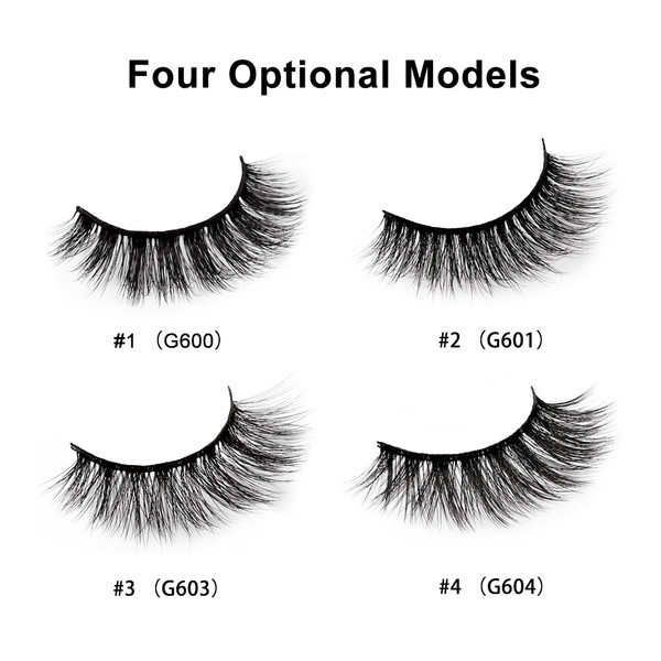 5 Pairs Of Long Fake Eye Lashes 3D False Eyelashes Natural Lashes For Eye Makeup