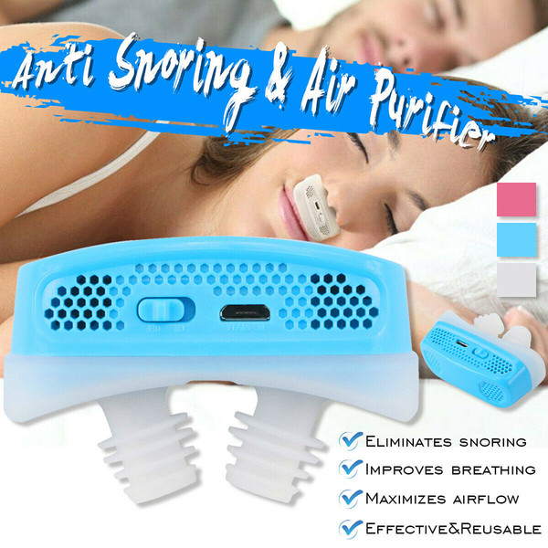 Micro CPAP Anti Snoring Electronic Device for Sleep Apnea Stop Snore Aid
