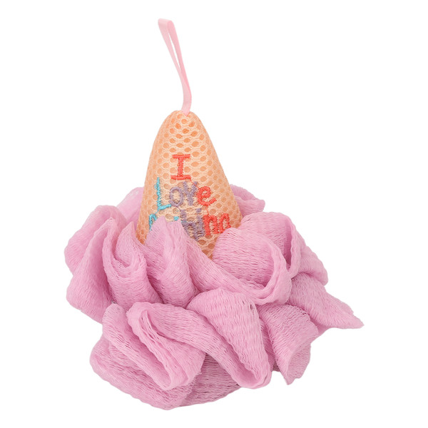 Bath Shower Sponge Ice Cream Shape Fine Mesh Elastic Dense Foaming Comfortable Body Wash Mesh for Women Men