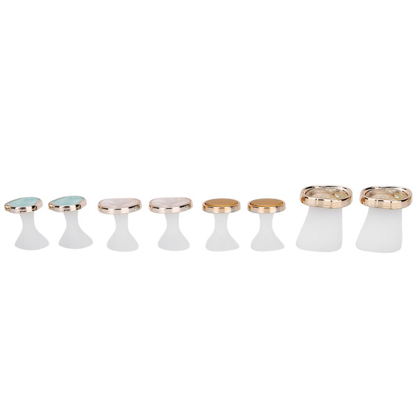 8pcs Silicone Nail Art Toe Separator Washable Reusable Toe Separation Tool Pedicure CareMY-02