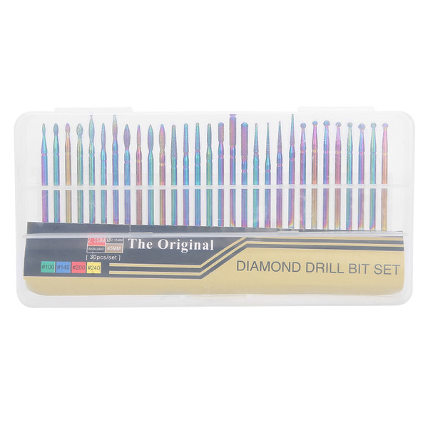 30pcs Nail Polishing Grinding Head Nail Drill Bits Dead Skin Remover Nail Art Tool
