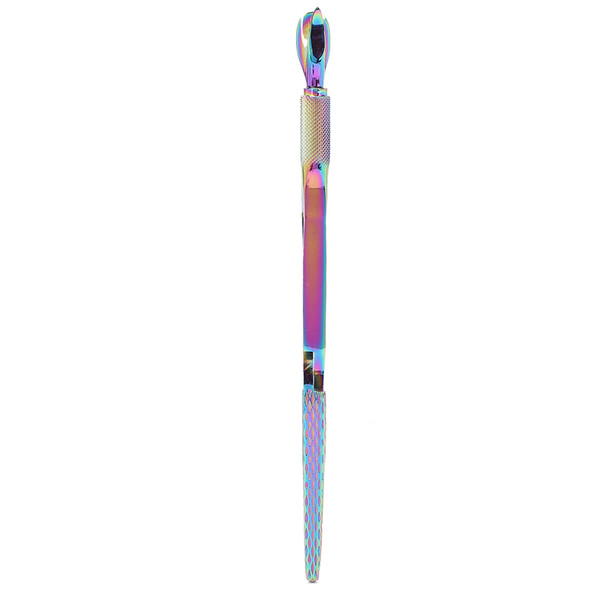 Nail Art Pincher Stainless Steel Cuticle Pusher False Nail Shaping Tweezers Nail Art ToolsColoured