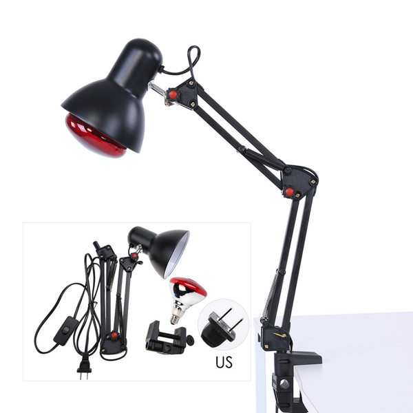 Infrared Heat Physiotherapy Lamp Heating Therapy Light Pain Relief Health Care Black