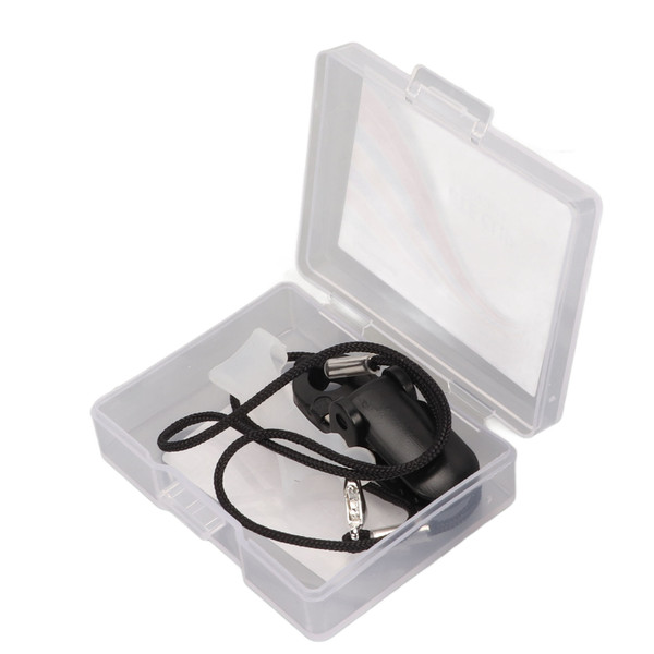 Hearing Device Clip Holder Kid Elderly Portable Simple Fashionable Flexible Black Sound Amplifier Lanyard Monaural