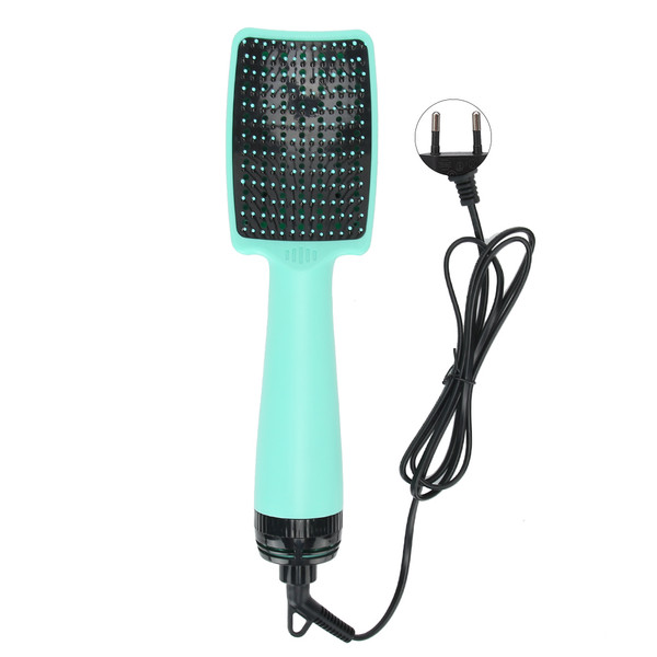 Hair Dryer Comb Wet Dry Dual Use Multi Functional Household Hair Dryer Brush Green