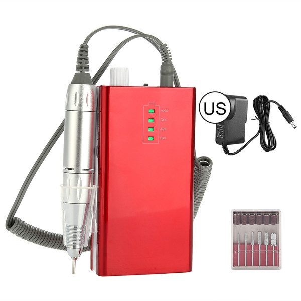 Portable Rechargeable Electric Nail Drill Machine 30000 RPM Cordless Manicure Machine