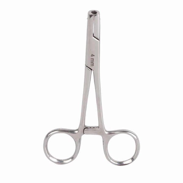 Stainless Steel Body Piercing Pliers Piercing Forceps for Belly Button Nose Ear4mm