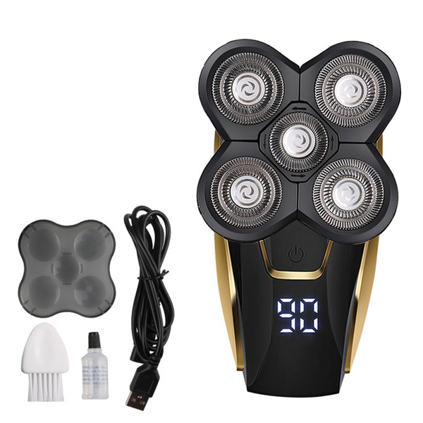 Men's Whole Body Wash Electric Shaver Head Shaver Multifunction LCD Digital Display Shaver Set
