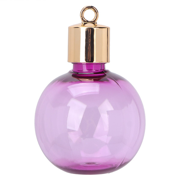 Fillable Empty Bottle Hollow Hanging Balls Exquisite Cute Christmas Decorations Balls 75mlPurple