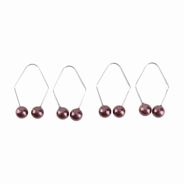 2 Pairs Dimple Maker Portable Easy To Wear Smile Beauty Dimple Exerciser for Cheek Face Dark Red